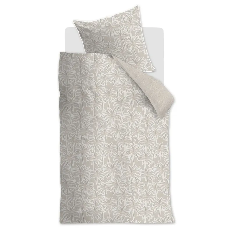 Rivièra Maison Baumwolle Bettwäsche RM Palm Paradise Sand Sand 135 cm x 200 cm natur