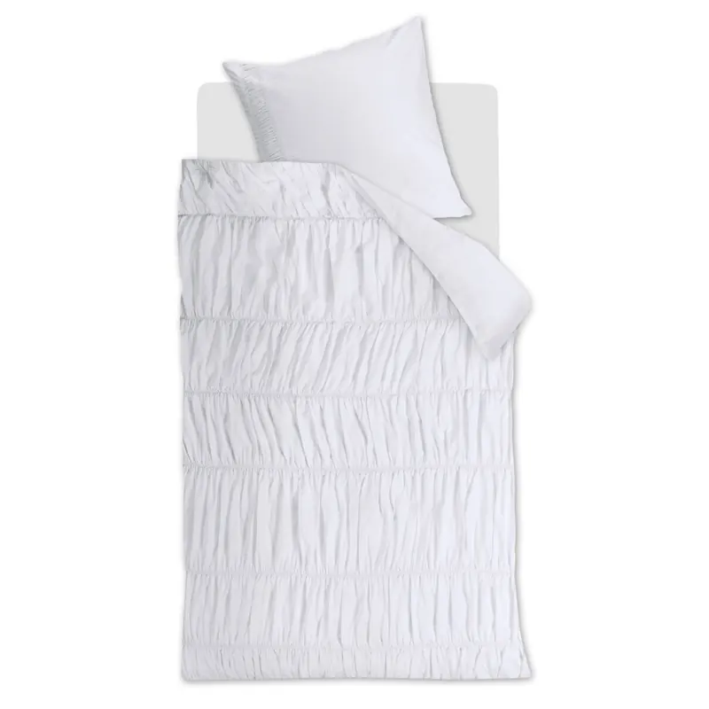 Rivièra Maison Baumwolle Bettwäsche RM Ruffle White 155 cm x 220 cm weiß
