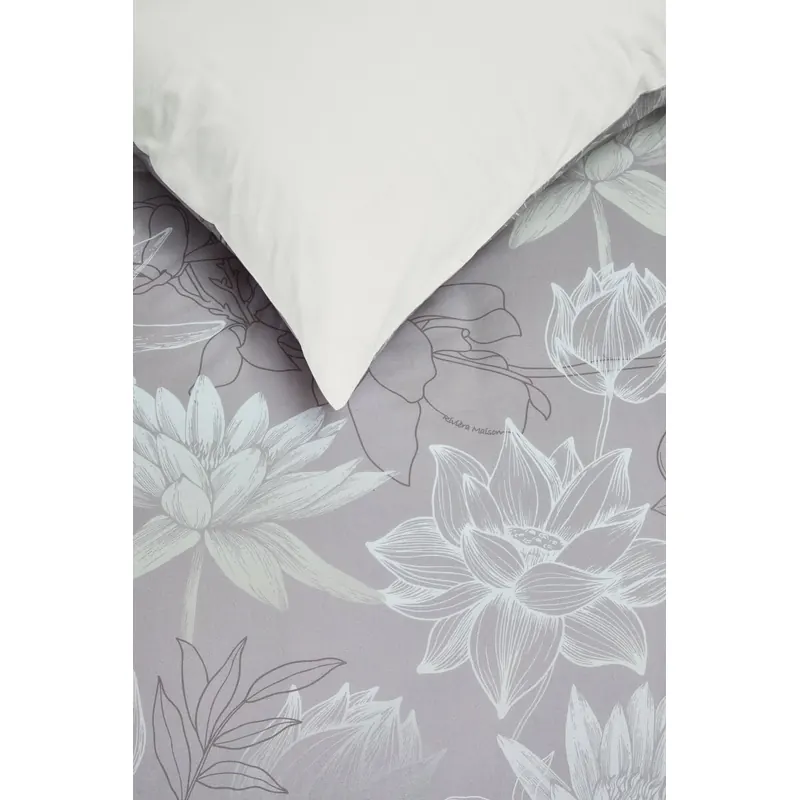 Rivièra Maison Bettwäsche Amelia 155 x 220 cm + 1x 80 x 80 cm Taupe