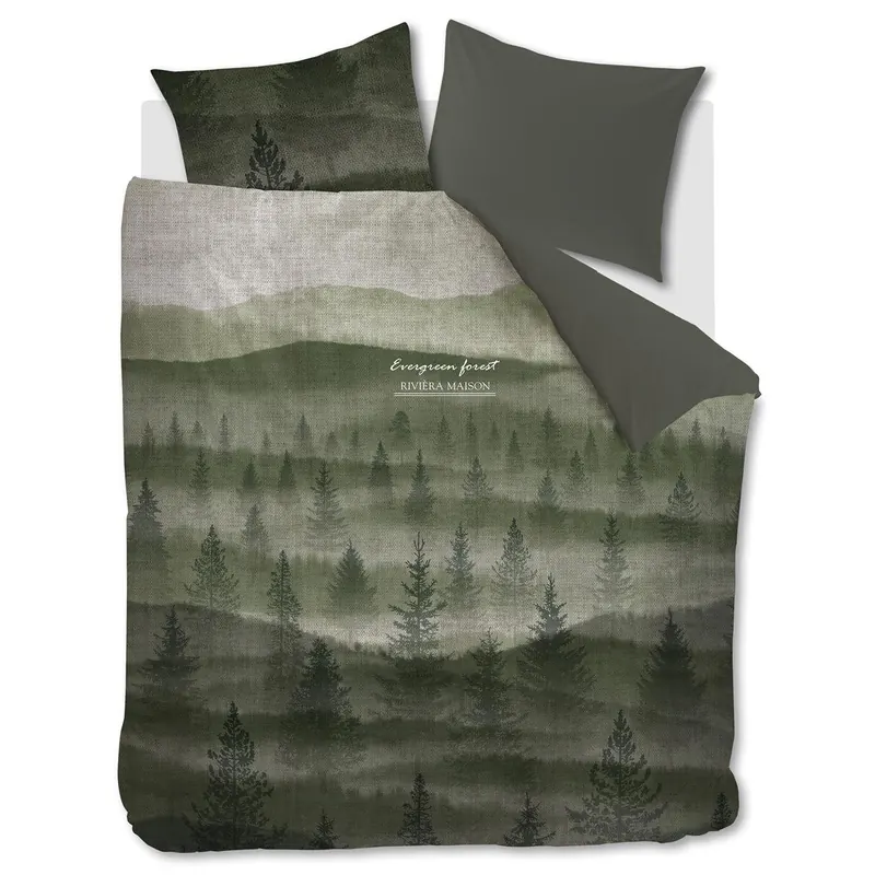 Rivièra Maison Bettwäsche Evergreen Green 200x200 grün