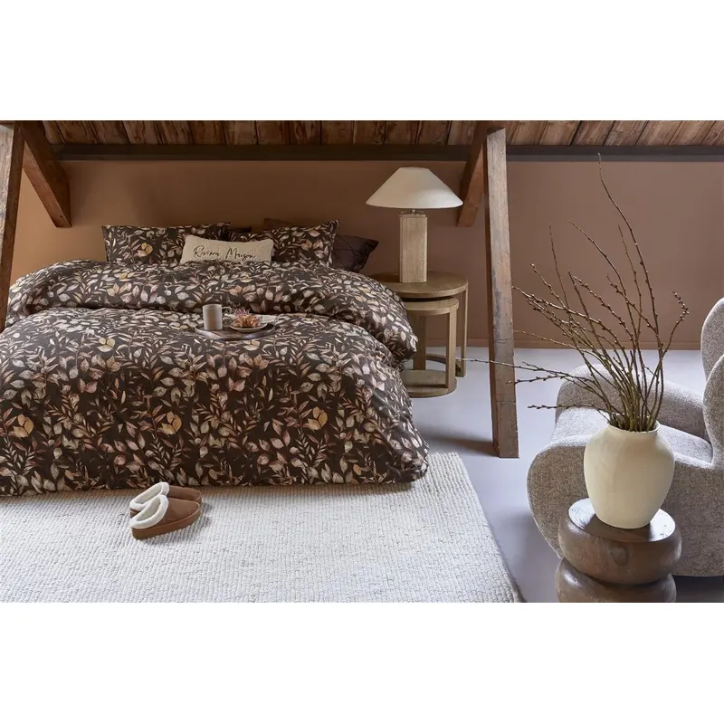 Rivièra Maison Bettwäsche Fa d Fall Brown 155x220 braun