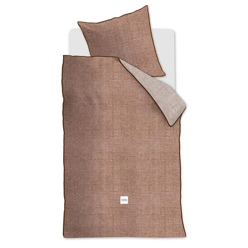 Rivièra Maison Bettwäsche Renforcé Coughton Court Terra + 1x 1 , 1 Terrakotta 155x220, 155 x 220 cm orange