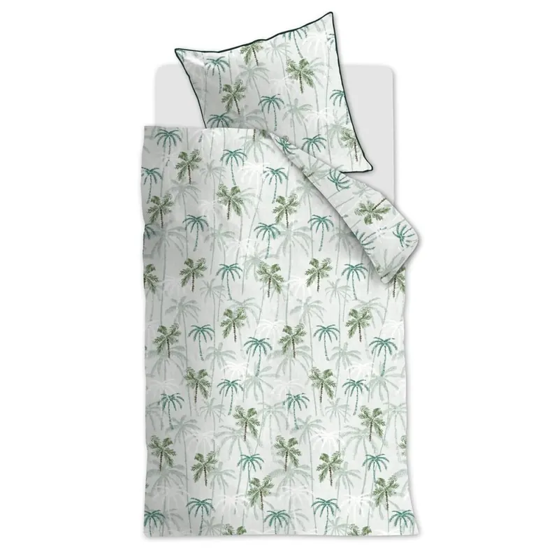 Rivièra Maison Bettwäsche Renforcé Palm Para Green + 1x 1 , 1 155x220, 155 x 220 cm grün