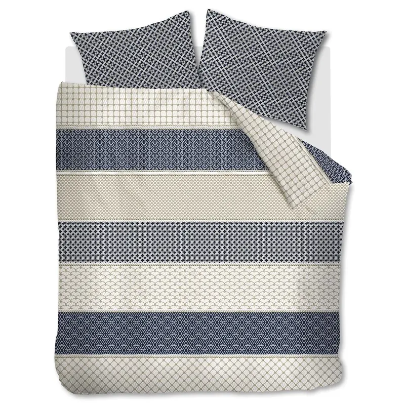 Rivièra Maison Bettwäsche Ropes Navy 200x200 blau