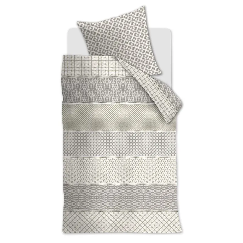 Rivièra Maison Bettwäsche Ropes Taupe 155x220 natur
