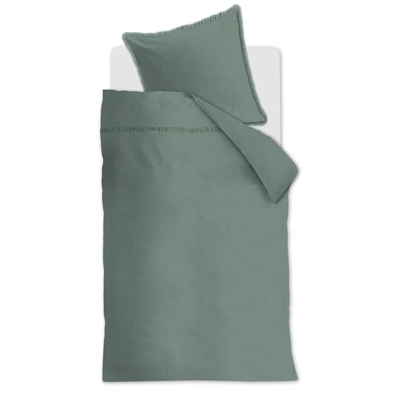Rivièra Maison Bettwäsche Sire Green + 1x 1 , 1 135x200, 135 x 200 cm grün