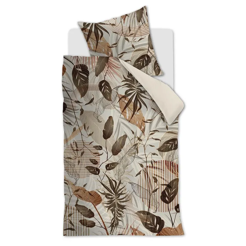 Rivièra Maison Bettwäsche Sunset Leafs Brown 135x200 braun
