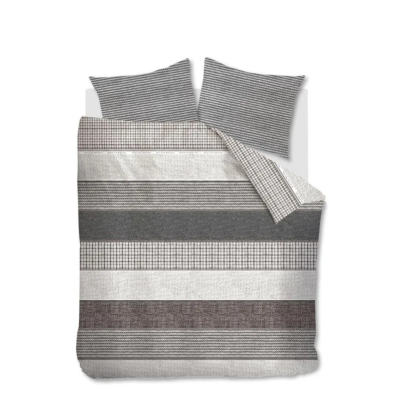 Rivièra Maison Bettwäsche Tailor Anthracite 200x200 grau