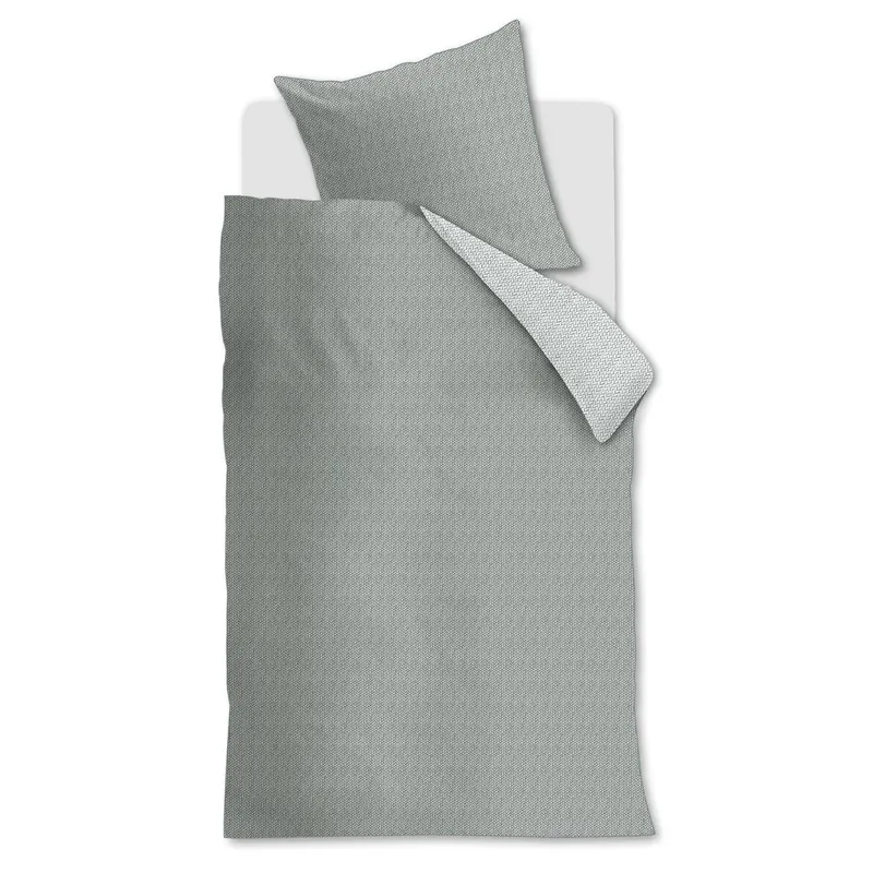 Rivièra Maison Bettwäsche Twisted Grey Green 155x220 grau