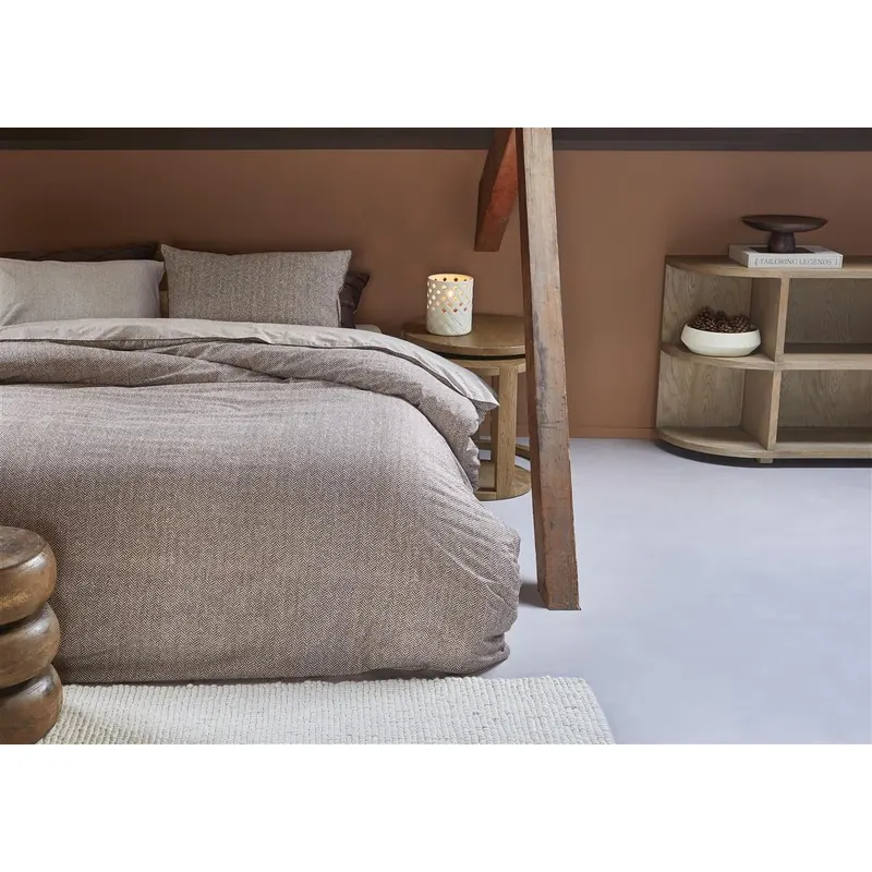 Rivièra Maison Kissenbezug Chevron Weave Brown 80x80 braun