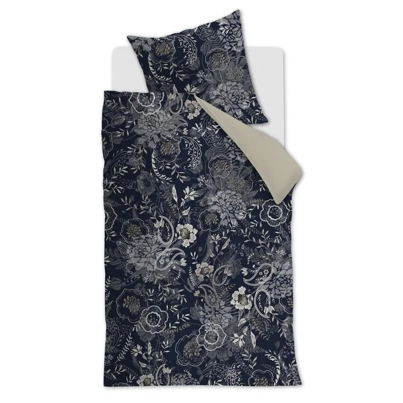 Rivièra Maison Kissenbezug Floral Paisley_Dark Blue_ _UV_80x80 1 80 x 80 cm blau