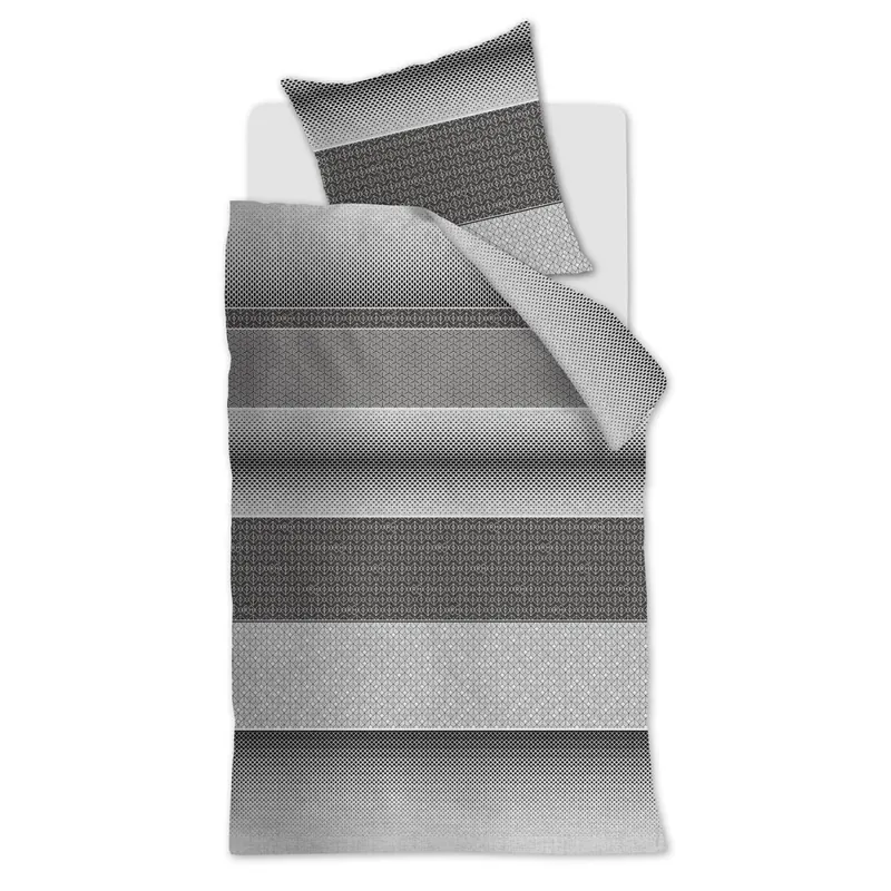 Rivièra Maison Kissenbezug Renforcé Retrogra Grey 1 80x80, 80 x 80 cm Grau