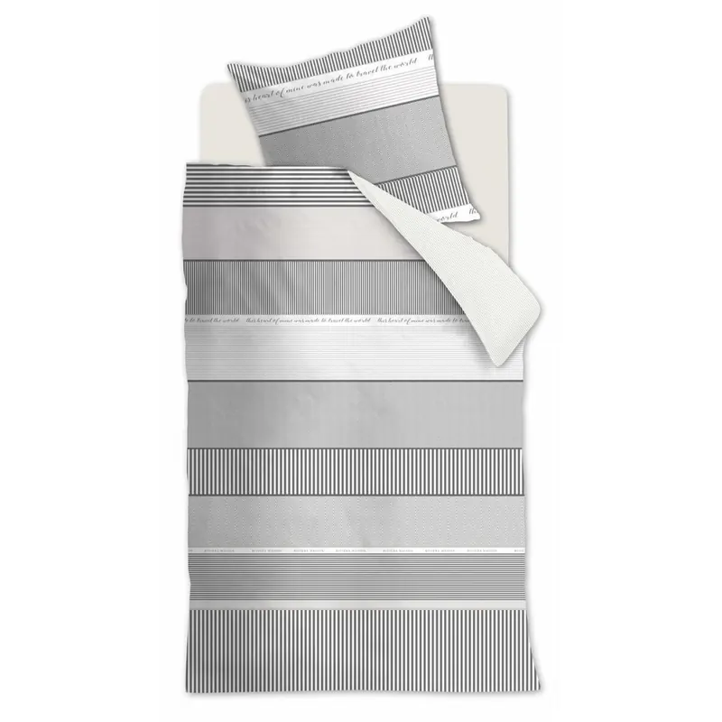 Rivièra Maison Kissenbezug Renforcé State Travel Anthracite 1 Anthrazit 80x80, 80 x 80 cm grau