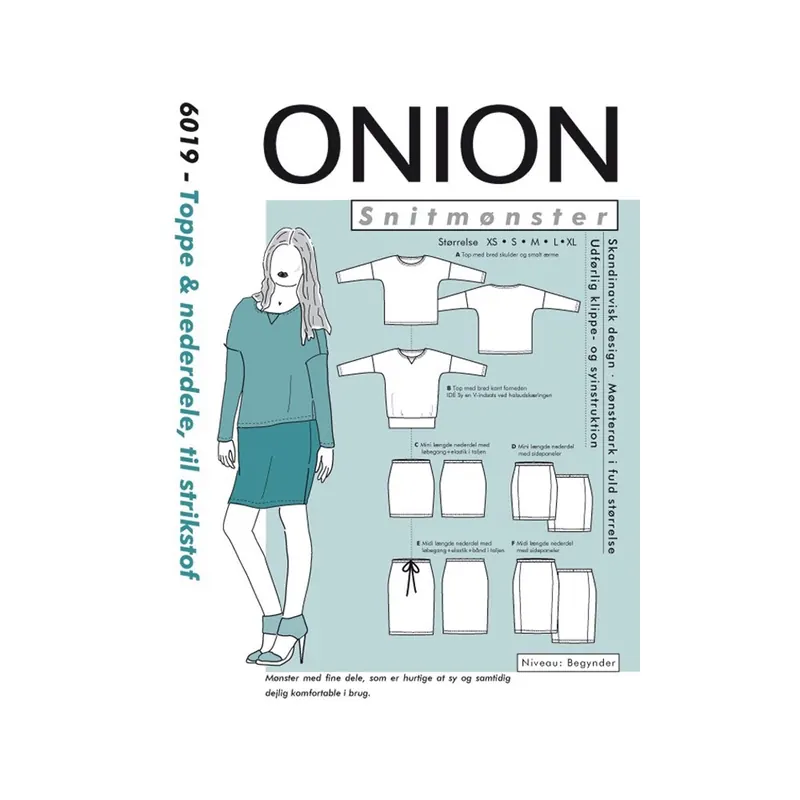Rock und Shirt, Schnittmuster ONION 6019