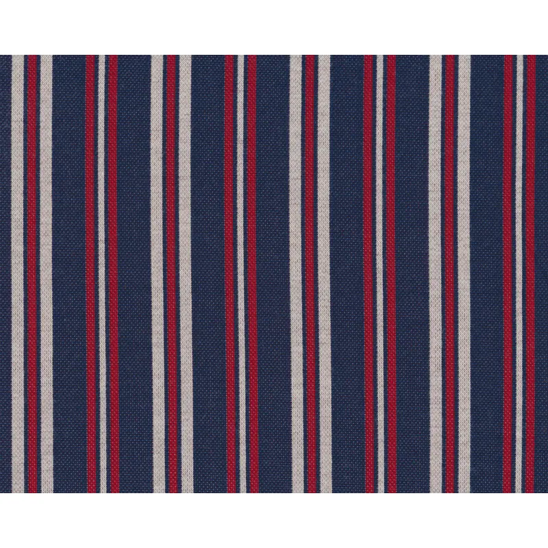 Romanit-Jersey MANCHU, Streifen, blau-rot, Hilco