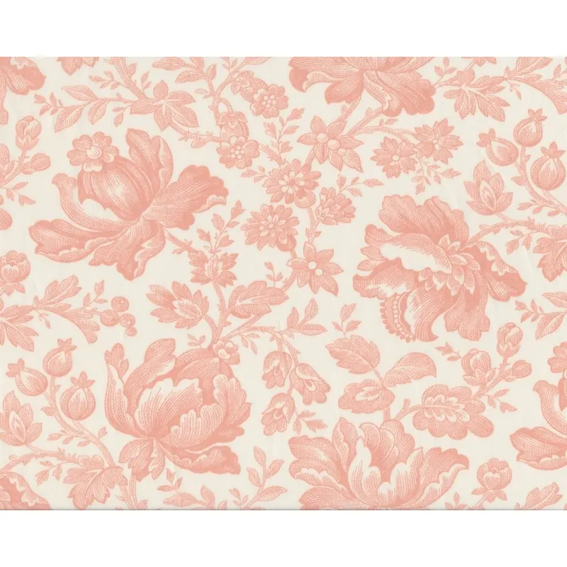 Rückseitenstoff WHITEWASHED COTTAGE, Vintage-Blüten, extrabreit, wollweiß-helles aprikot, Moda Fabrics