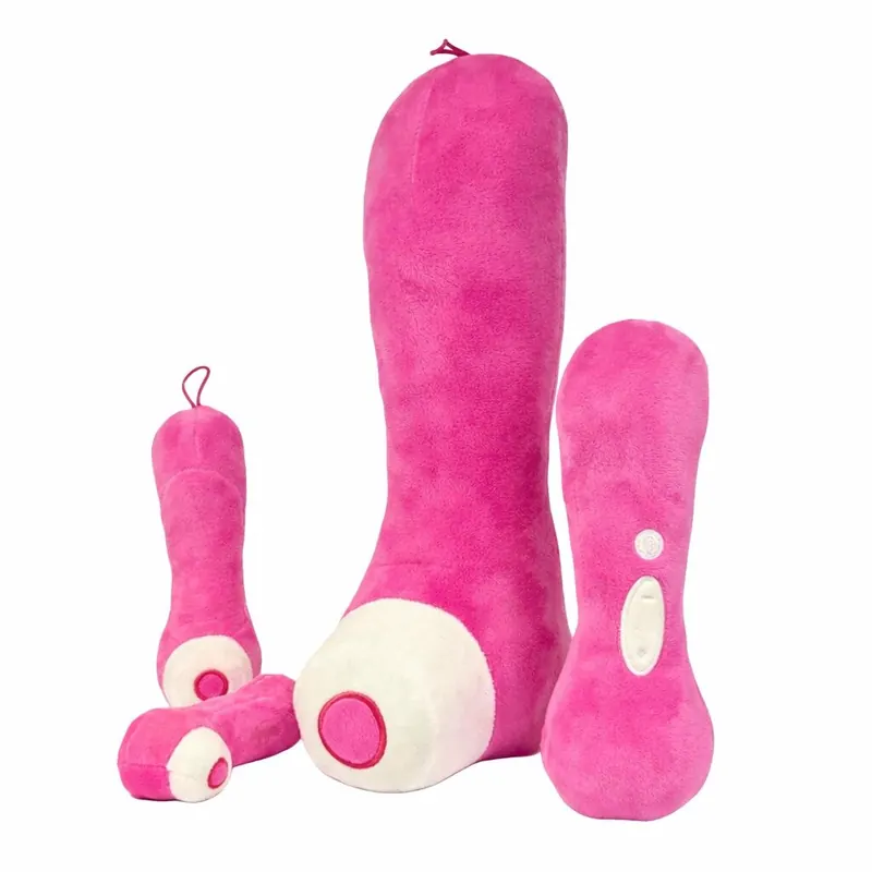 Satisfying Kuscheltier Dildo Vibrator Figur Plüsch 40 cm Plüsch rosa pink