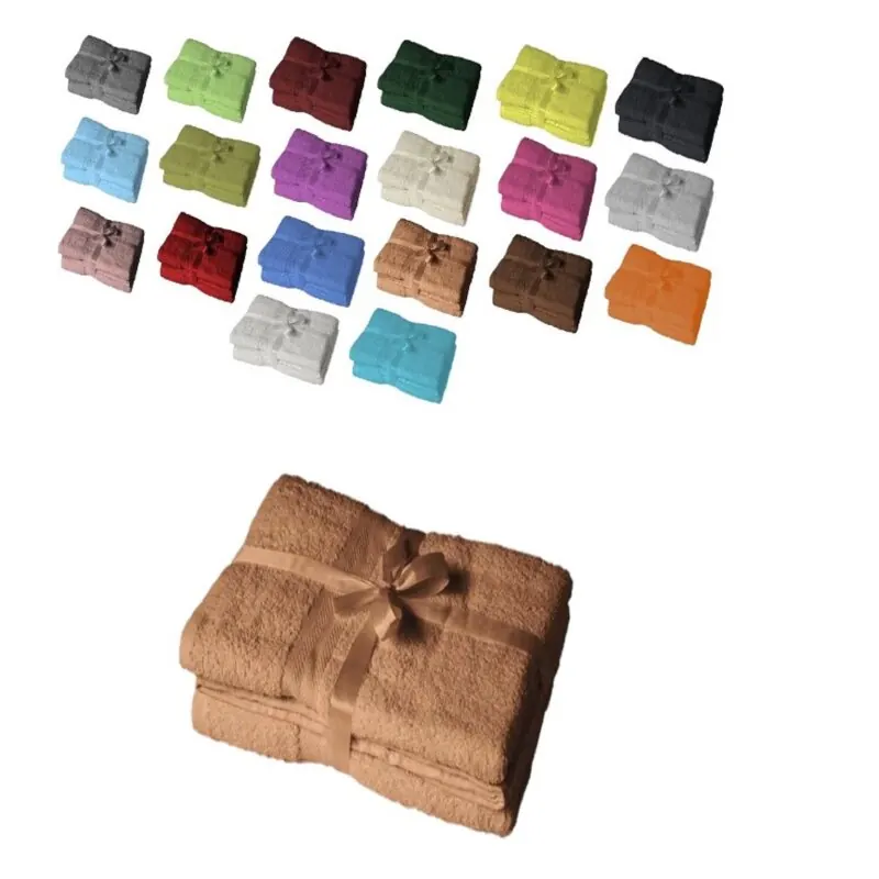 Saunatuch 2er Set 80 x 200 cm Sand
