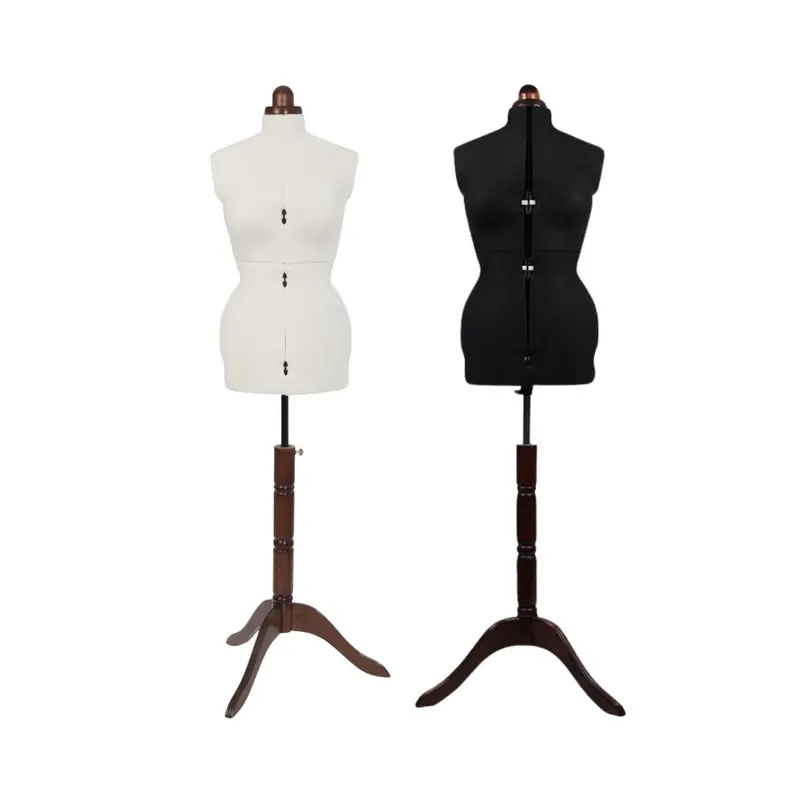 Schneiderpuppe LADY VALET, größenverstellbar, schwarz oder natur