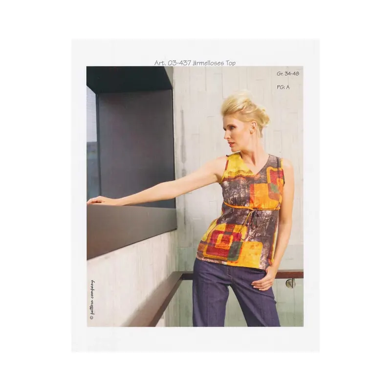 Schnittmuster ÄRMELLOSES TOP, pattern company