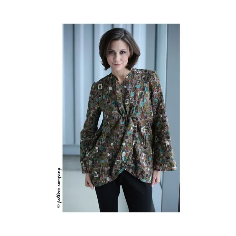 Schnittmuster BLUSE MIT ABGERUNDETEM SAUMVERLAUF, pattern company