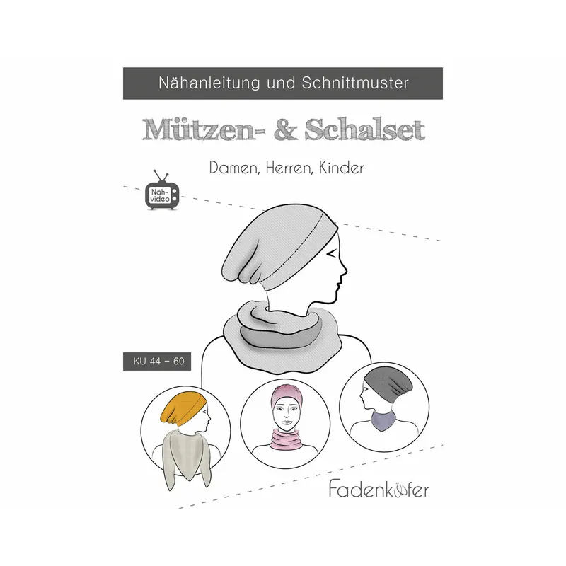 Schnittmuster für Mützen & Schals, fadenkäfer