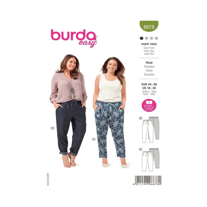 Schnittmuster HOSE, burda style 6678