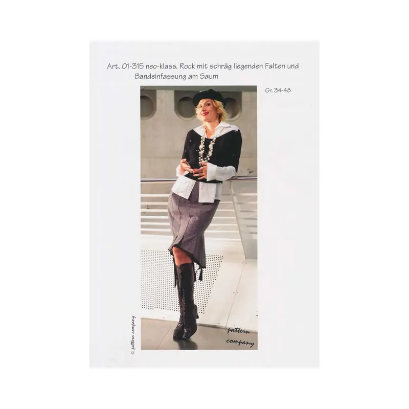 Schnittmuster ROCK MIT FALTEN, pattern company