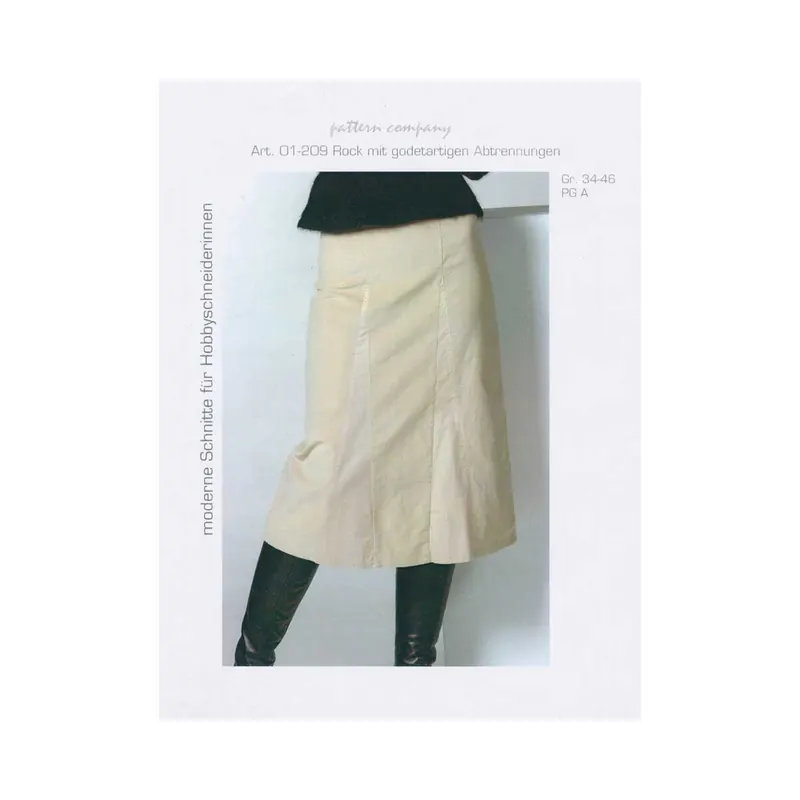 Schnittmuster ROCK MIT GODETARTIGEN ABTRENNUNGEN, pattern company