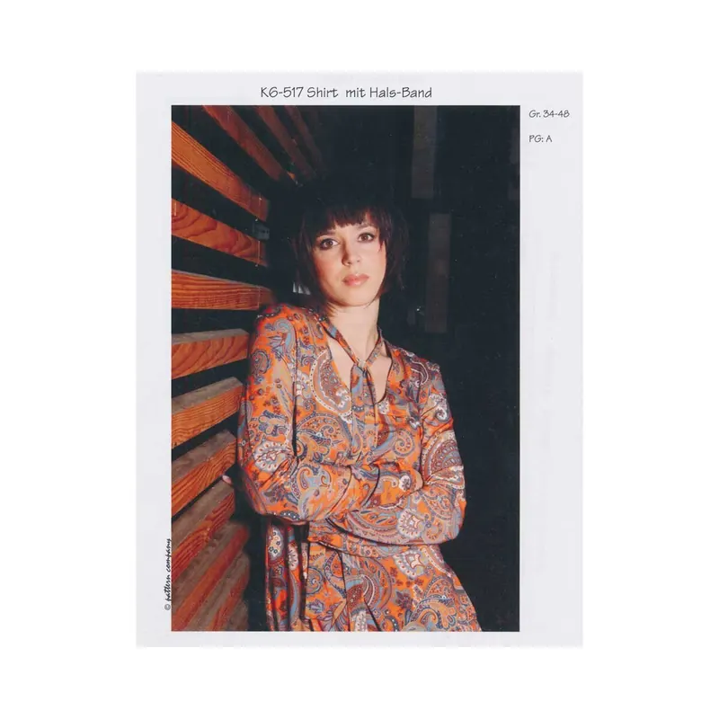 Schnittmuster SHIRT MIT HALS-BAND, pattern company