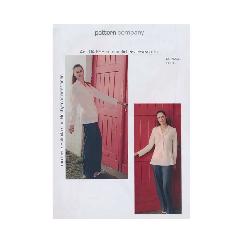 Schnittmuster SOMMERLICHER JERSEYSAKKO, pattern company