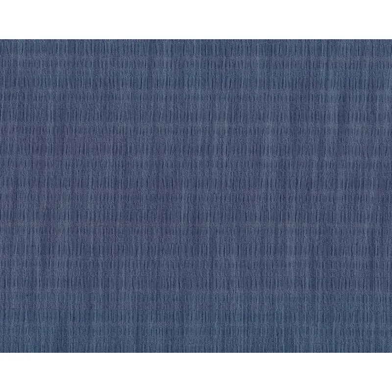 Seersucker-Viskosestoff ANIEIA, blaugrau meliert, Hilco