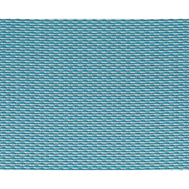 Seiden-Jacquardstoff DREAM, Wellenstreifen, petrol