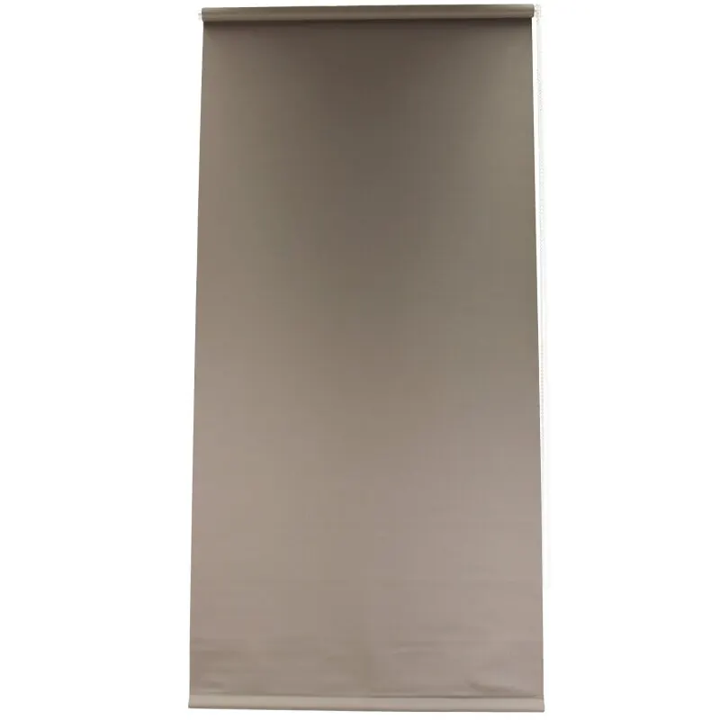 Seitenzugrollo verdunkelnd Ready to Fix Klemmfix Fensterrollo ohne Bohren 110 x 160 cm braun