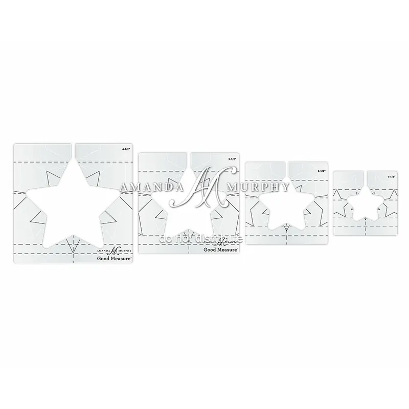 Set Quiltlineale EVERY STAR für Ruler Work, Amanda Murphy