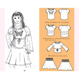 Shirts, Oberteil mit Schnürung, Rock, Kinder-Schnittmuster ONION 30015