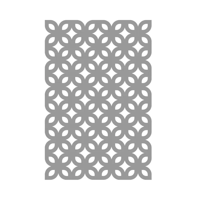 Silhouette-Schablone RETRO FLOWERS, geometrische Blumen, Art Stencil von Marabu
