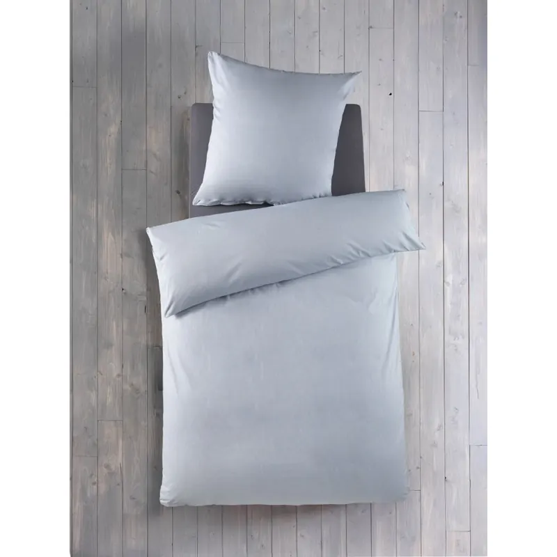 Soma Chambray Bettwäsche 135 x 200 cm Bettbezug 135 cm x 200 cm  Kopfkissenbezug 80 x 80 cm eisblau eisblau