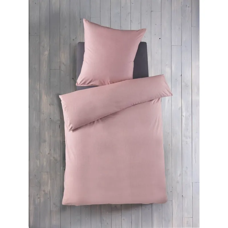 Soma Chambray Bettwäsche 135 x 200 cm Bettbezug 135 cm x 200 cm  Kopfkissenbezug 80 x 80 cm rosa rosa