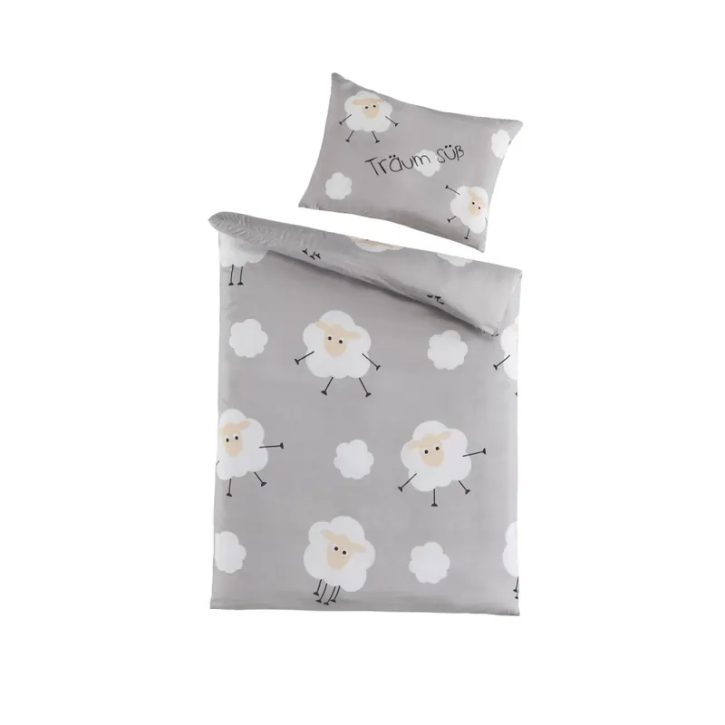 Soma Microfaser Baby Bettwäsche 100 x 135 cm Bettbezug Kopfkissenbezug 40 x 60 cm Träum Süß