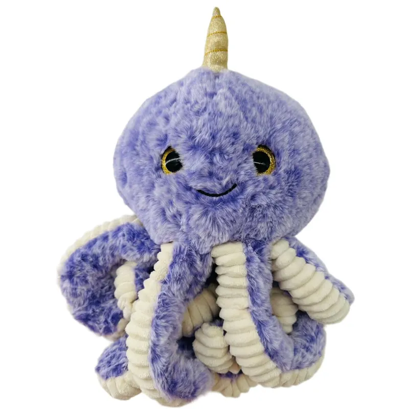 Soma Niedliche Krake Plüsch Spielzeug Octopus Puppe Kuscheltier Cartoon Oktopus Stofftiere Plüschtiere Geburtstag Geschenk XXL (Lila 20cm)