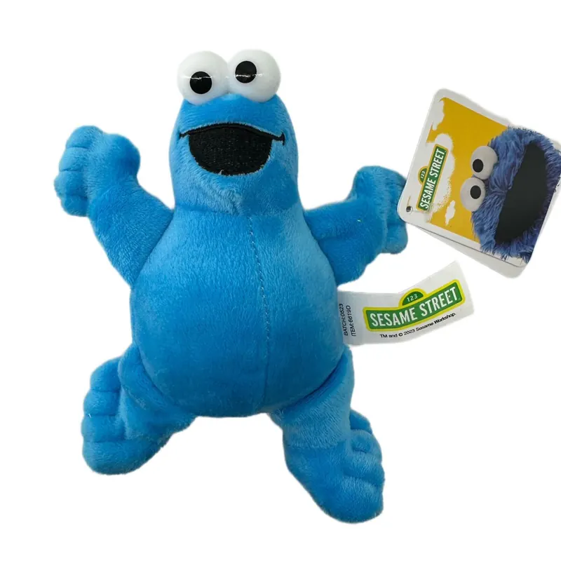 Soma Sesamstrasse Kuscheltier Plüsch Figur 20 cm Plüschtier Stofftier kuschelweich ab den ersten Lebensmonaten geeignet als Geschenk (Krümelmonster Blau 20 cm)