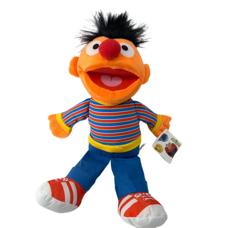 Soma Sesamstrasse Kuscheltier Plüsch Figur 40 cm Plüschtier Stofftier kuschelweich ab den ersten Lebensmonaten geeignet als Geschenk (Ernie)