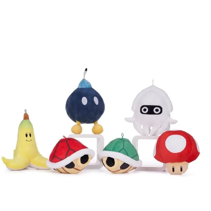 Soma Yoshi Drache Mario, Luigi, Donkey Kong, Toad Pilz Plüschfigur, 28cm, kuschelweich Dinosaurier, Kuscheltier, ab den ersten Lebensmonaten geeignet Mario Kart Toad