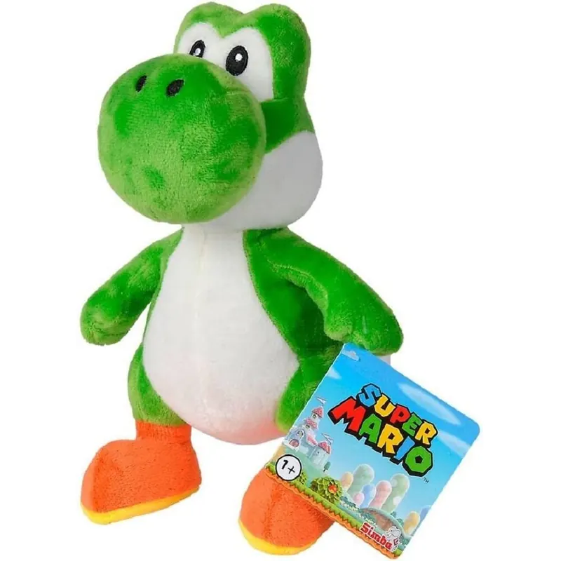 Soma Yoshi Drache Mario, Luigi, Donkey Kong, Toad Pilz Plüschfigur, 30cm, kuschelweich Dinosaurier, Kuscheltier, ab den ersten Lebensmonaten geeignet (Yoshi 32 cm)