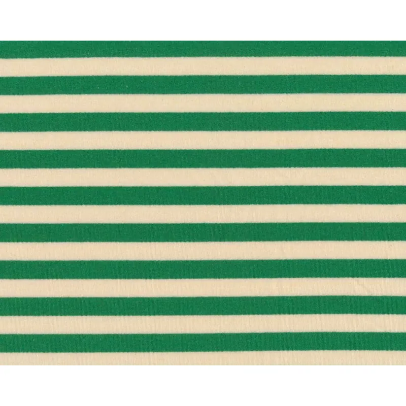 Sommersweatstoff SUMMER STRIPE, Streifen, grün, Hilco