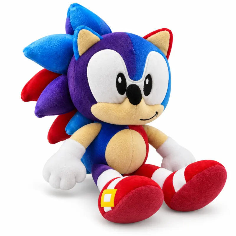 Sonic The Hedgehog - SEGA - Sonic Plüschtier 30 cm, Sonic Kuscheltier (Sonic Rainbow blau)