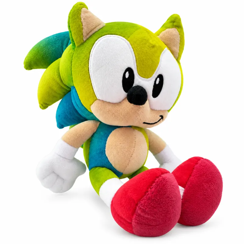 Sonic The Hedgehog - SEGA - Sonic Plüschtier 30 cm, Sonic Kuscheltier (Sonic Rainbow grün)