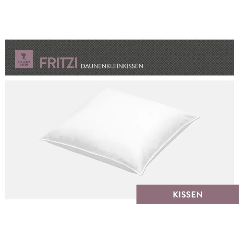 Spessarttraum Kissen Daunenkleinkissen Fritzi 50 x 50 cm