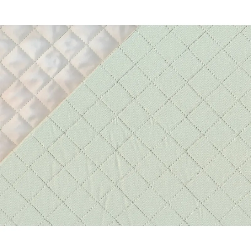 Steppstoff aus Baumwolle JEANS, helles mint, Fibre Mood